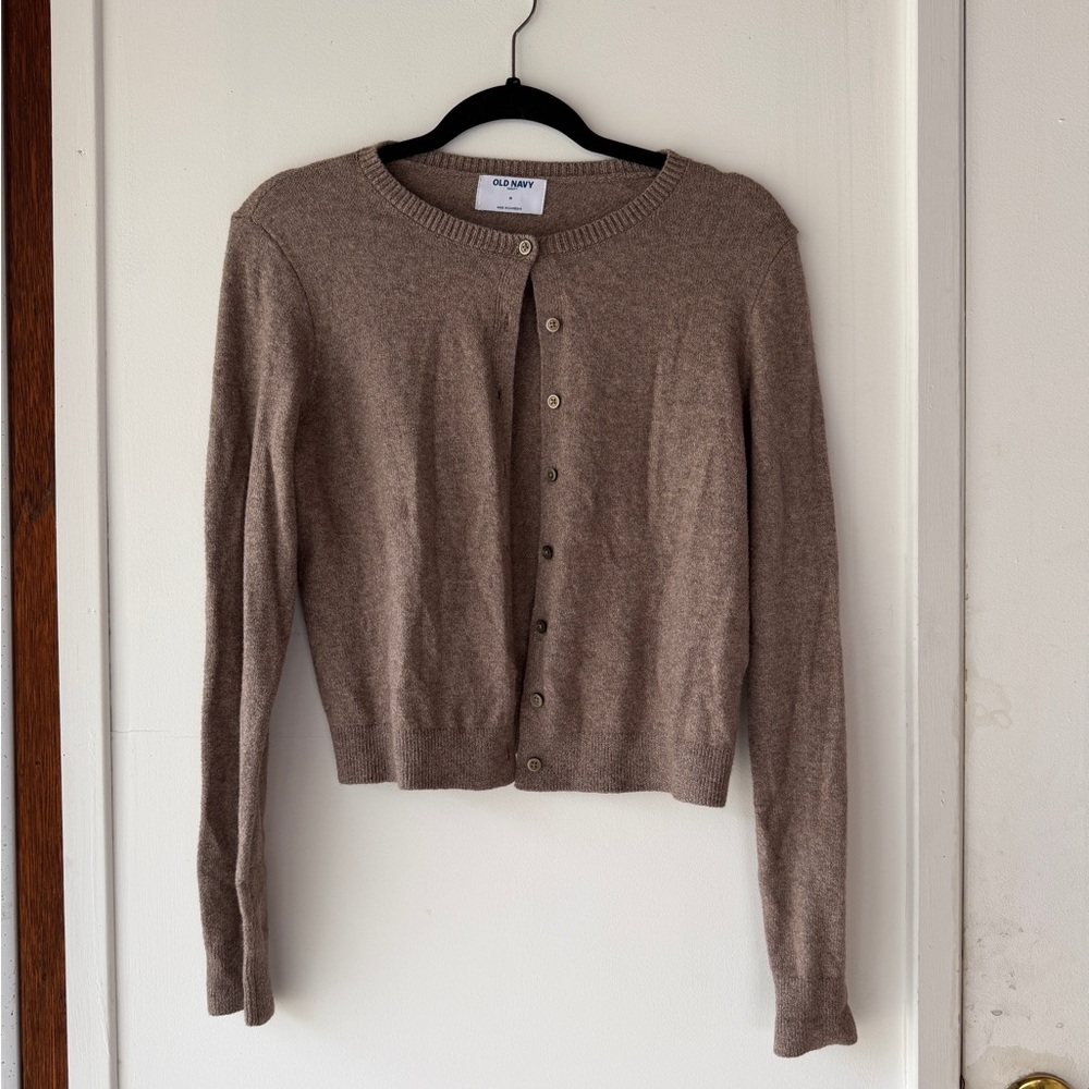Old Navy Women's Brown Cardigan Sweater Medium Like New